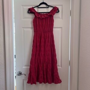 Max Studio Scarlet Ruffle Dress